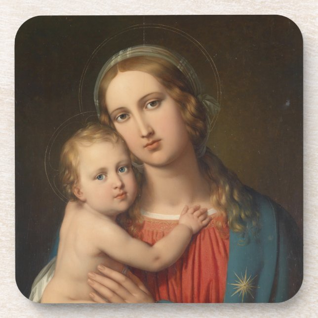 Posavasos Madonna y el niño (Frente)