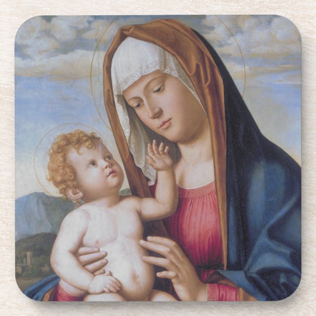 Posavasos Madonna y el niño (Frente)