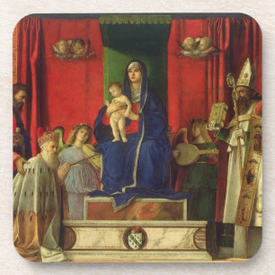 Posavasos Madonna y niño (Altarpiece de Barbarigo) 1488