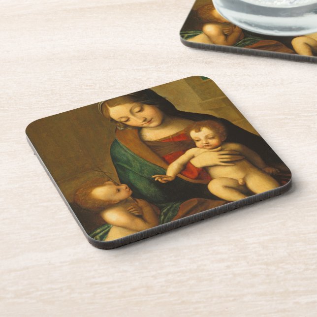 Posavasos Madonna y niño con los santos (Lado Izquierdo)