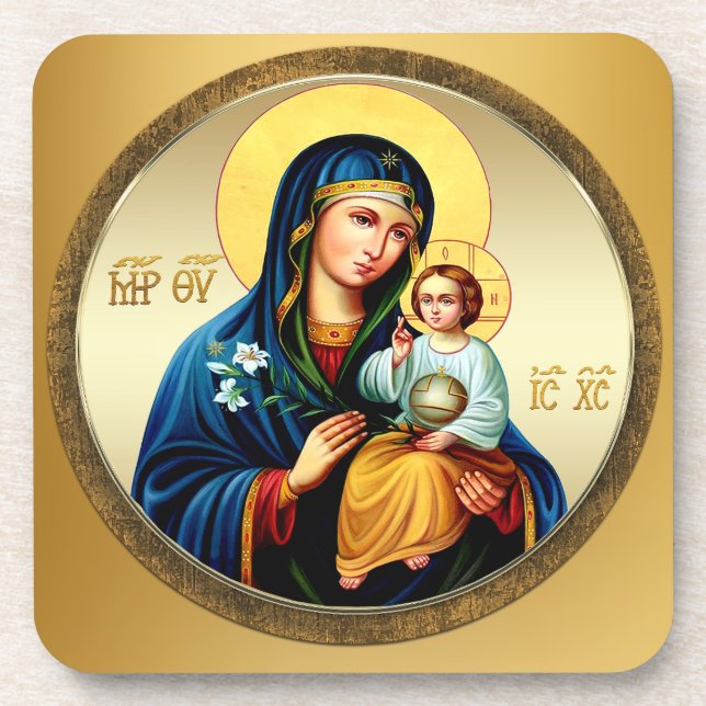 Posavasos Madre de Dios, virgen maría (Frente)