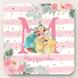 Posavasos Madre De Ilustracion Fox Para Ser Una Niña Bebé