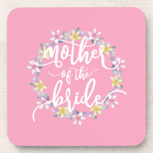 Posavasos Madre de la caligrafía Boda de la novia Montaña