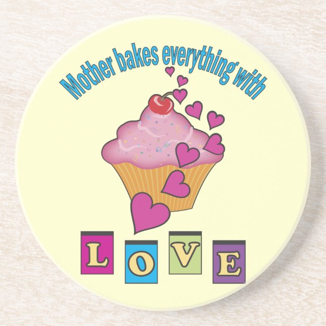 Posavasos Madre hace pan con amor (Frente)