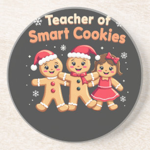 Posavasos Maestra de Navidades de las cookies inteligentes