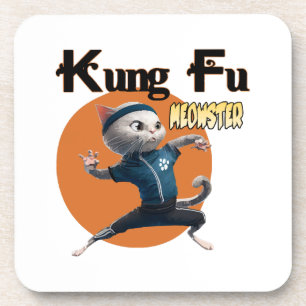 Posavasos Maestro de Kung Fu Meow