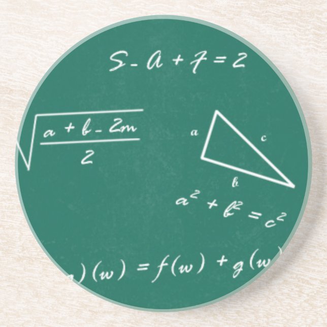 Posavasos maestro de matemáticas algebra geek (Frente)