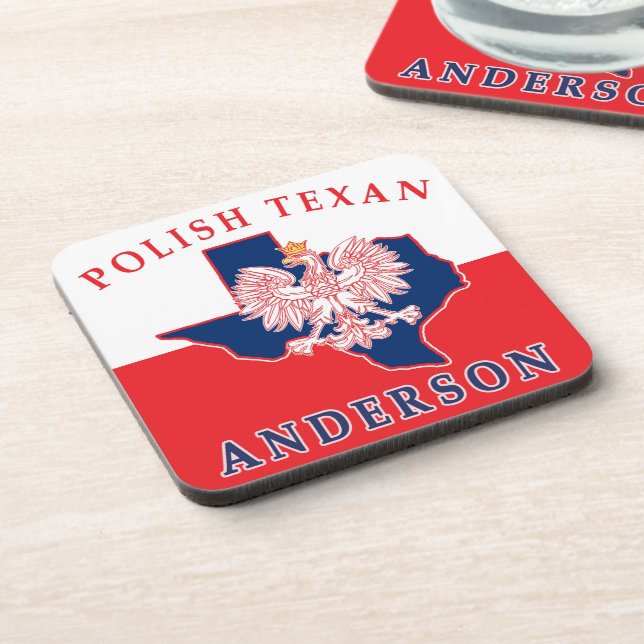 Posavasos Maestros de plástico duro de los texanos de Anders (Lado Izquierdo)