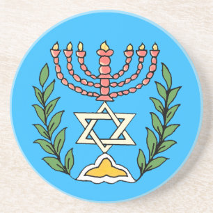 Posavasos Magen persa David Menorah