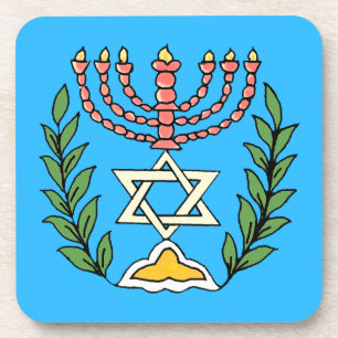 Posavasos Magen persa David Menorah