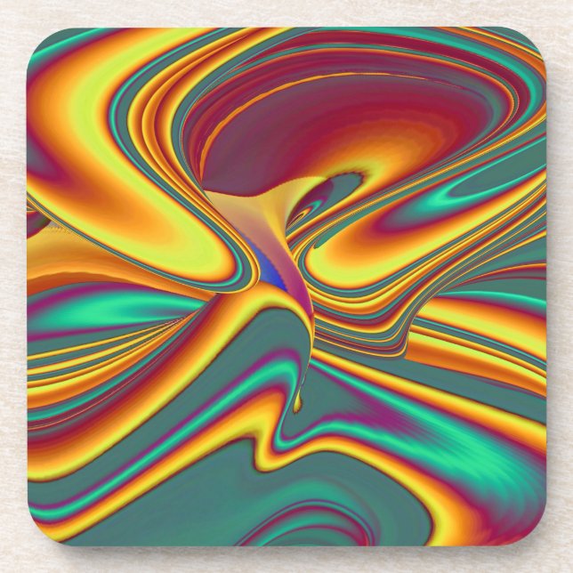 Posavasos Mágica de las flores de otoño del verano de primav (Frente)