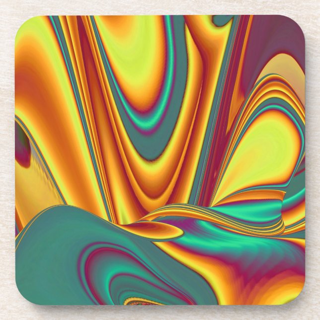 Posavasos Mágica de las flores de otoño del verano de primav (Frente)