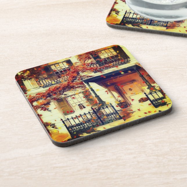 Posavasos Magical Autumn House Beapet Coaster (Lado Izquierdo)