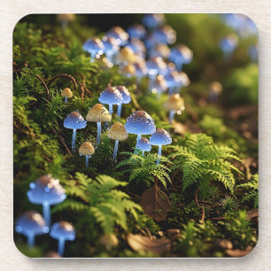 Posavasos Magical Bioluminescent Fungi - Deep Forest