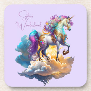 Posavasos Magical Unicornio Fantasy nubes romance cumpleaños