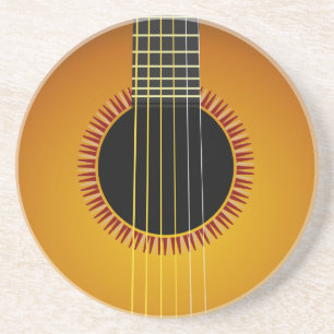 Posavasos Magnífica montaña rusa de fondo de guitarra