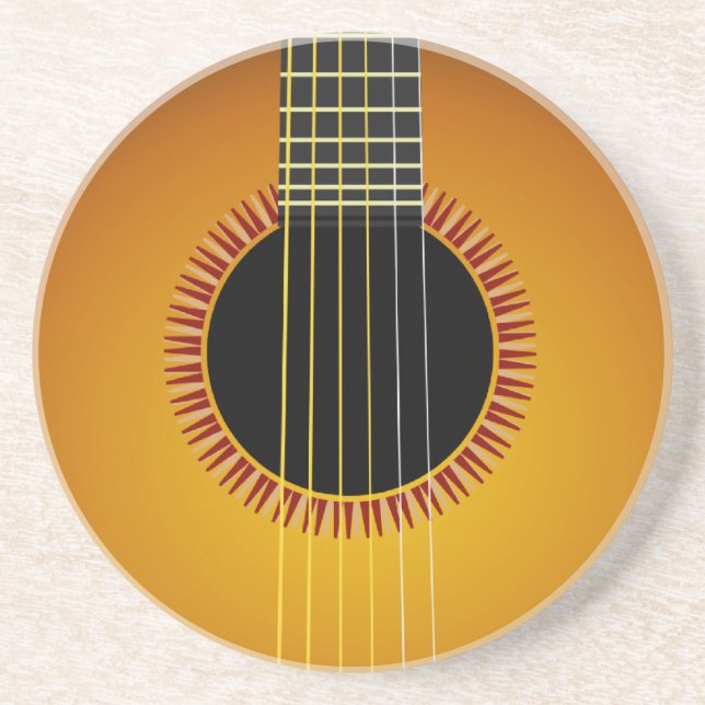 Posavasos Magnífica montaña rusa de fondo de guitarra (Frente)