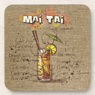 Posavasos Mai Tai Cocktail Bebe Monstruo
