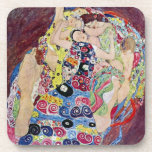 Posavasos Maiden (Virgen), Gustav Klimt, Art Nouveau vintage<br><div class="desc">La Maiden (conocida como La Virgen) (1913) de Gustav Klimt es un retrato de arte Art Nouveau de la época victoriana. Varias mujeres bostezando, estirando y durmiendo en una cama cubierta con coloridas mantas de mosaico. Sobre el artista:Gustav Klimt (1862-1918) fue un pintor sinfín austríaco y uno de los miembros...</div>