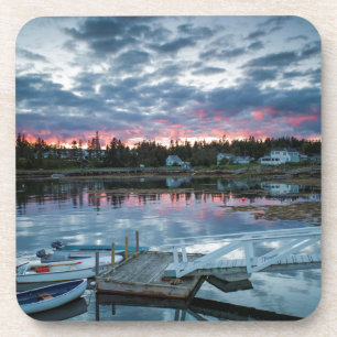 Posavasos Maine, Newagen, puerto deportivo al atardecer 2 2