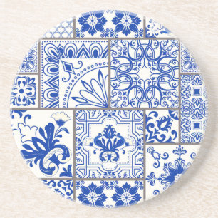Posavasos Majólica victoriana: Patrón de mosaico de mosaico
