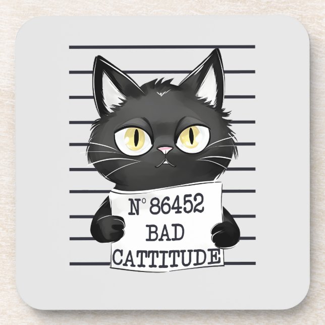 Posavasos Mal rendimiento - Captura de pantalla del gato neg (Frente)