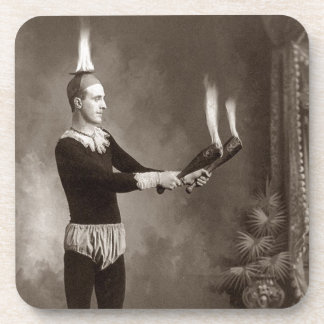 Posavasos Malabarista de Fuego Antiguo