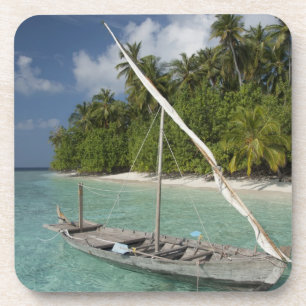 Posavasos Maldivas, atolón de machos del norte, isla de Kud