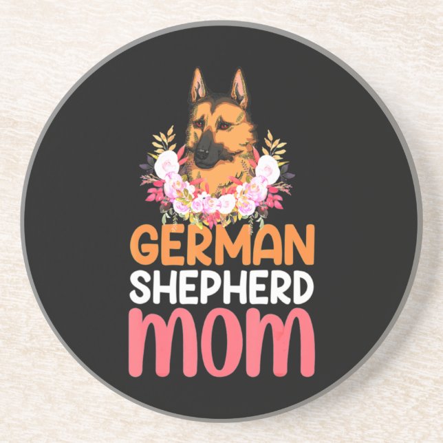 Posavasos Mamá alemana Shepard Shepherd Dog (Frente)