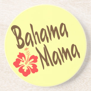 Posavasos Mamá de Bahama con el hibisco
