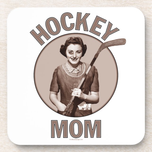 Posavasos Mamá de hockey (Frente)