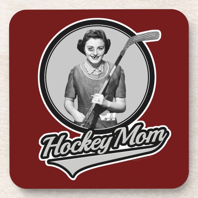 Posavasos Mamá de hockey (Frente)