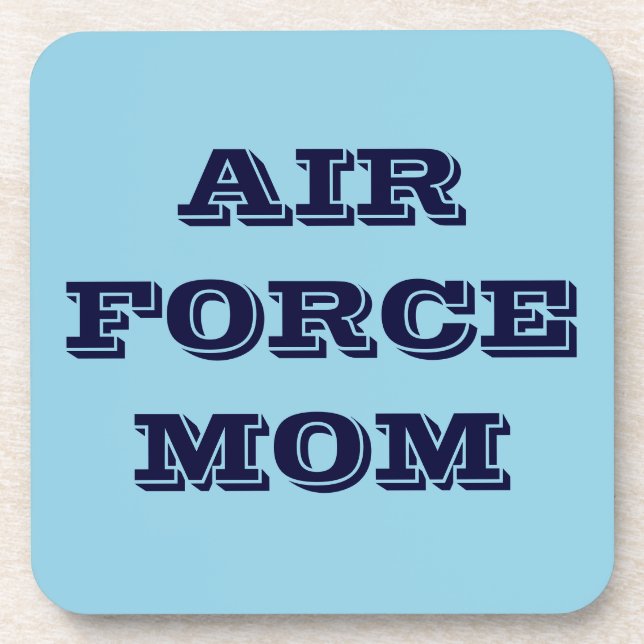 Posavasos Mamá de la Fuerza Aérea Coaster Set (Frente)