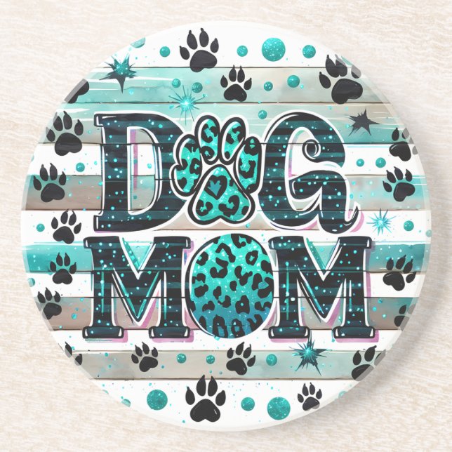 Posavasos Mamá de perro lindo (Frente)