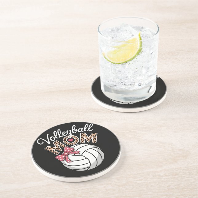 Posavasos Mamá de voleibol (Lado)