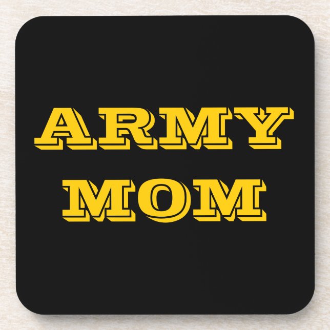 Posavasos Mamá del ejército de montaña rusa (Frente)