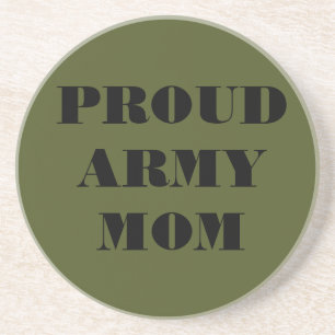 Posavasos Mamá del ejército orgulloso de la montaña rusa