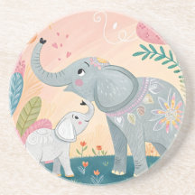 Mamá elefante y bebé
