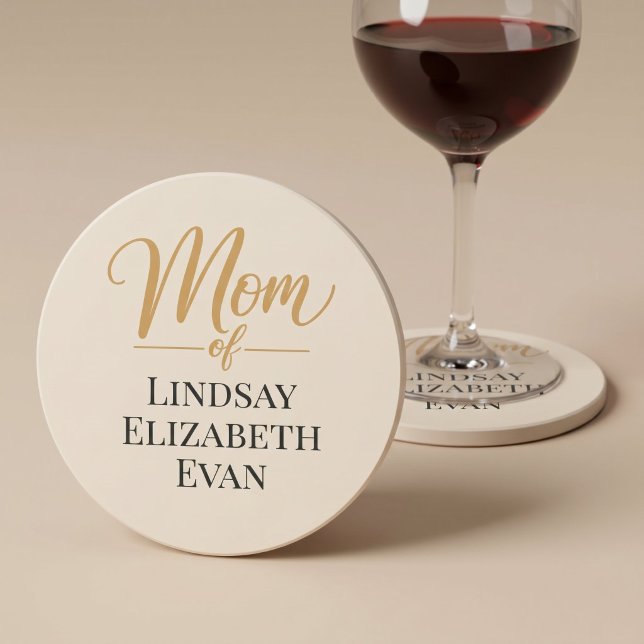 Posavasos Mamá Elegante Personalizada (Subido por el creador)