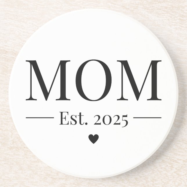 Posavasos Mamá Establecida 2025 (Frente)