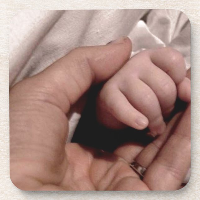 Posavasos Mamá nueva y bebé - Alegría de la vida (Frente)