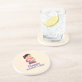 Posavasos Mamá y bebé, feliz día de la madre