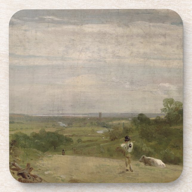 Posavasos Mañana del verano de John Constable el |: Dedham (Frente)