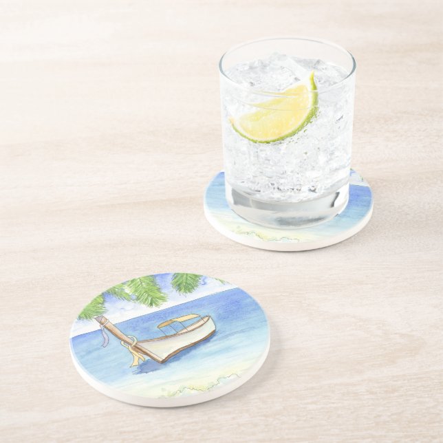 Posavasos Mañana en Bali Watercolor (Lado)