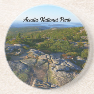 Posavasos Mañana en la cima de Cadillac Mountain en Acadia