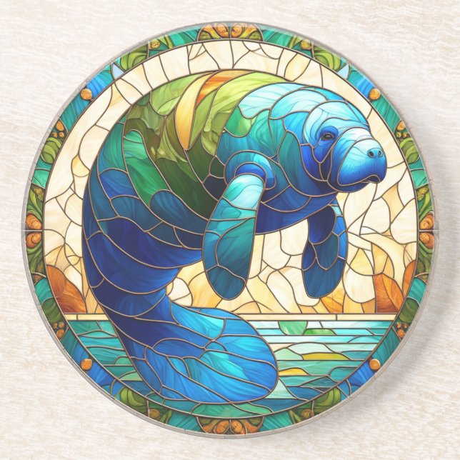 Posavasos Manatee #2, escayola de cuerpo completo (Frente)