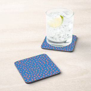 Posavasos Manchas de queso Coral Blue