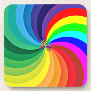 Posavasos Mandala-46556 de color arcoiris