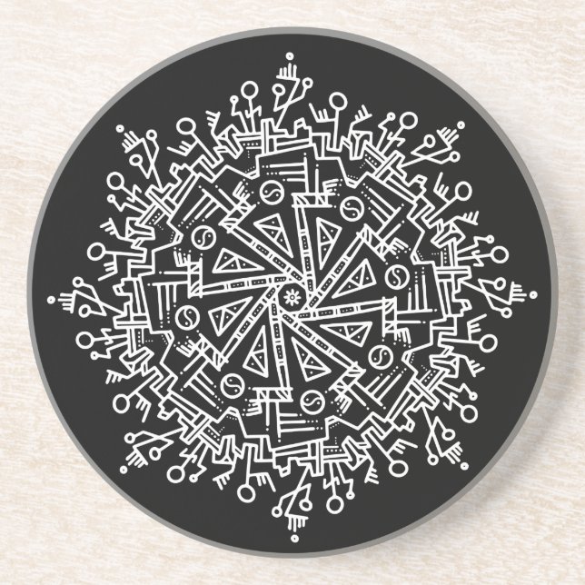 Posavasos Mandala Blanca (Frente)