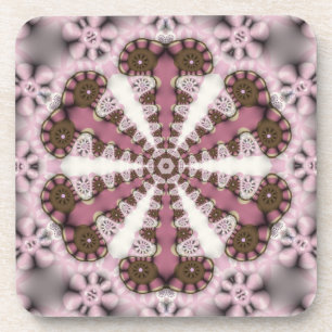 Posavasos Mandala Country Rosa Tierra : Juego de Seis